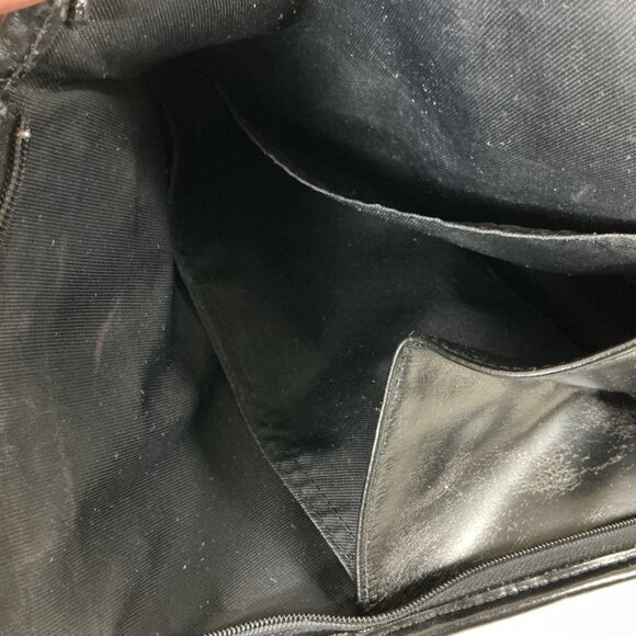 Longchamp Roseau Bamboo Toggle Black Leather Backpack Shoulder Bag - Picture 11 of 12